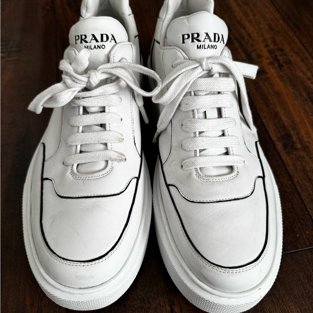 Prada Milano White Men's Shoes